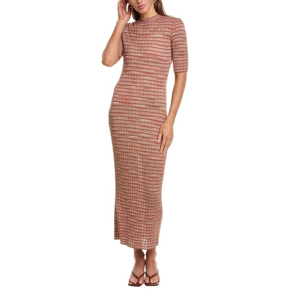 M Missoni Womens  Abito Lungo Midi Dress, Pink